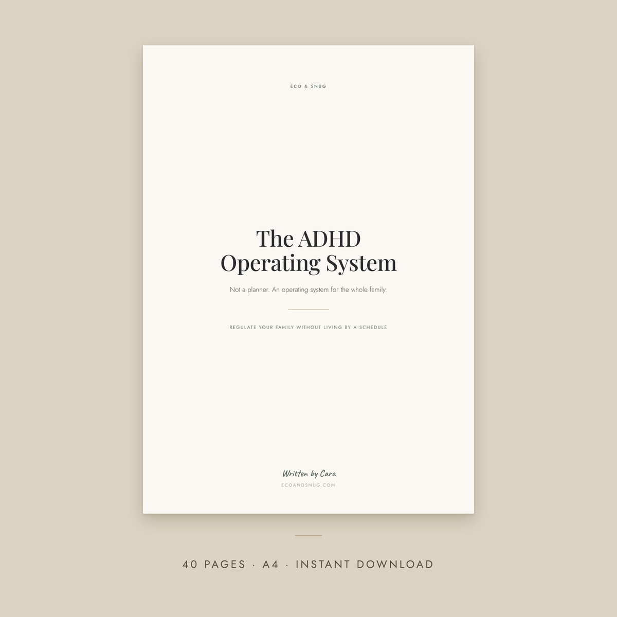 The ADHD Operating System